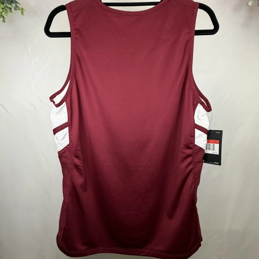 Nike Basketball Reversible Team Stock‎ Jersey White/Burgandy AA0078-104 Size L